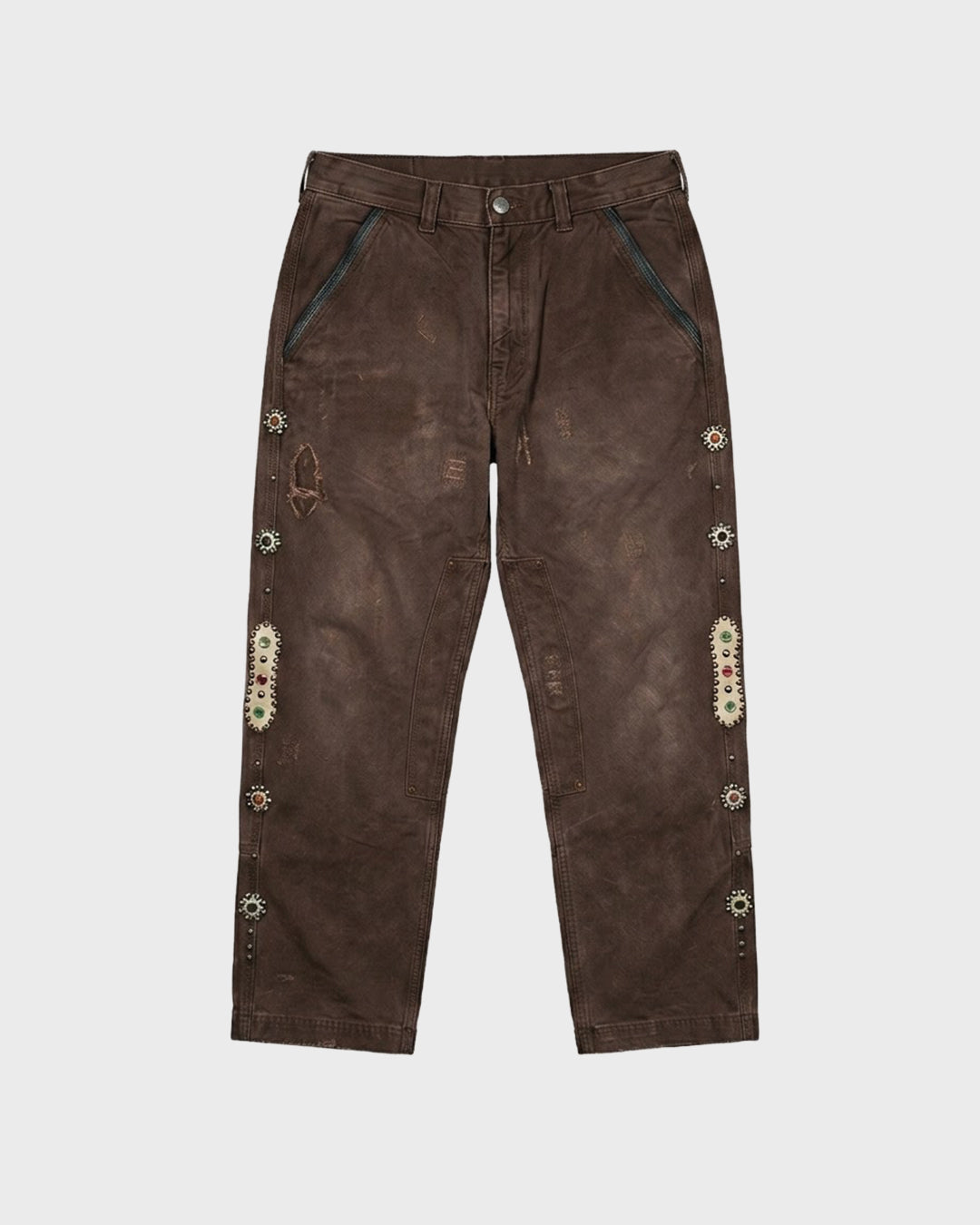 Jewel Denim Patchwork Pant