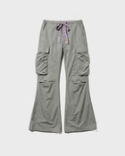 Print Tie Flare Cargo Pants