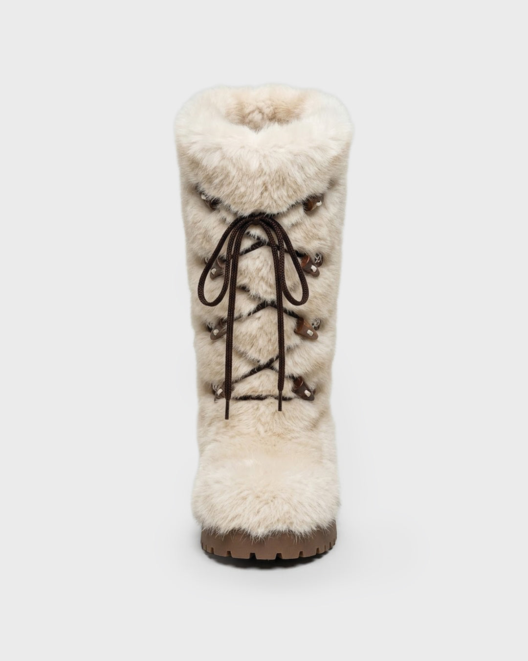 Toggle Lace Fur Boot