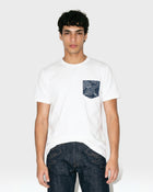 T-shirt con taschino Shibori
