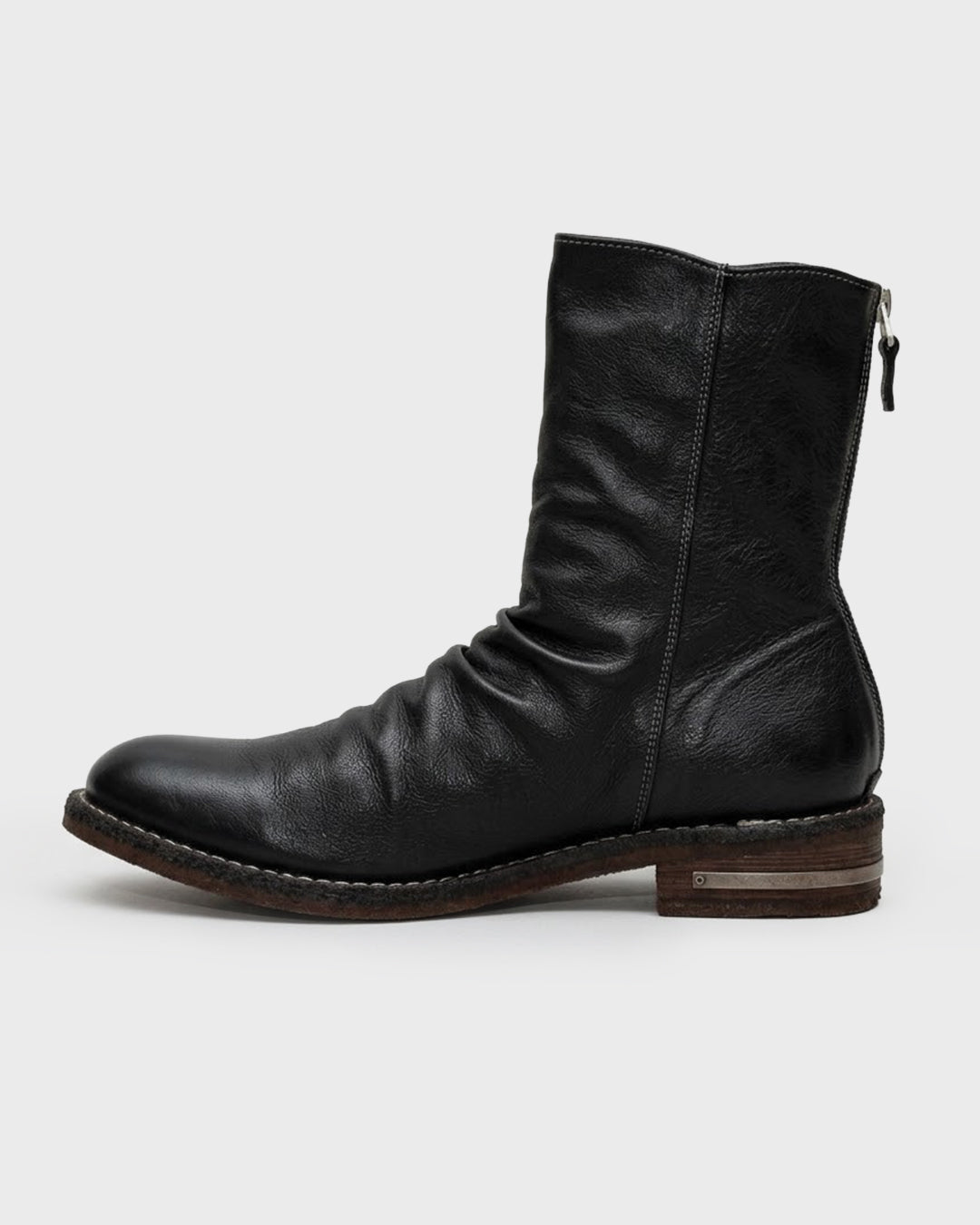 Brass Heel Slouch Boot