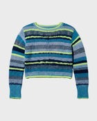 Wool Cropped Stripe Knit