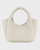 Woven Leather Tote Bag