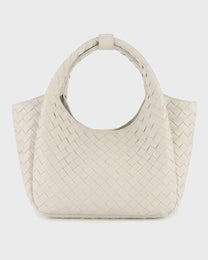 Woven Leather Tote Bag