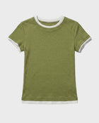 Lace Edge Ringer Tee