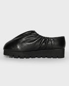 Ruched Leather Mule