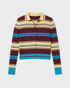 Four Stripe Cardigan Knit