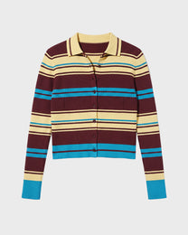 Four Stripe Cardigan Knit