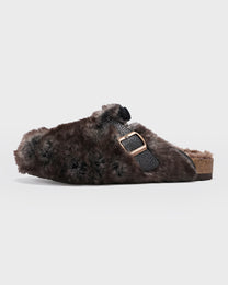 Plush Fur Mule