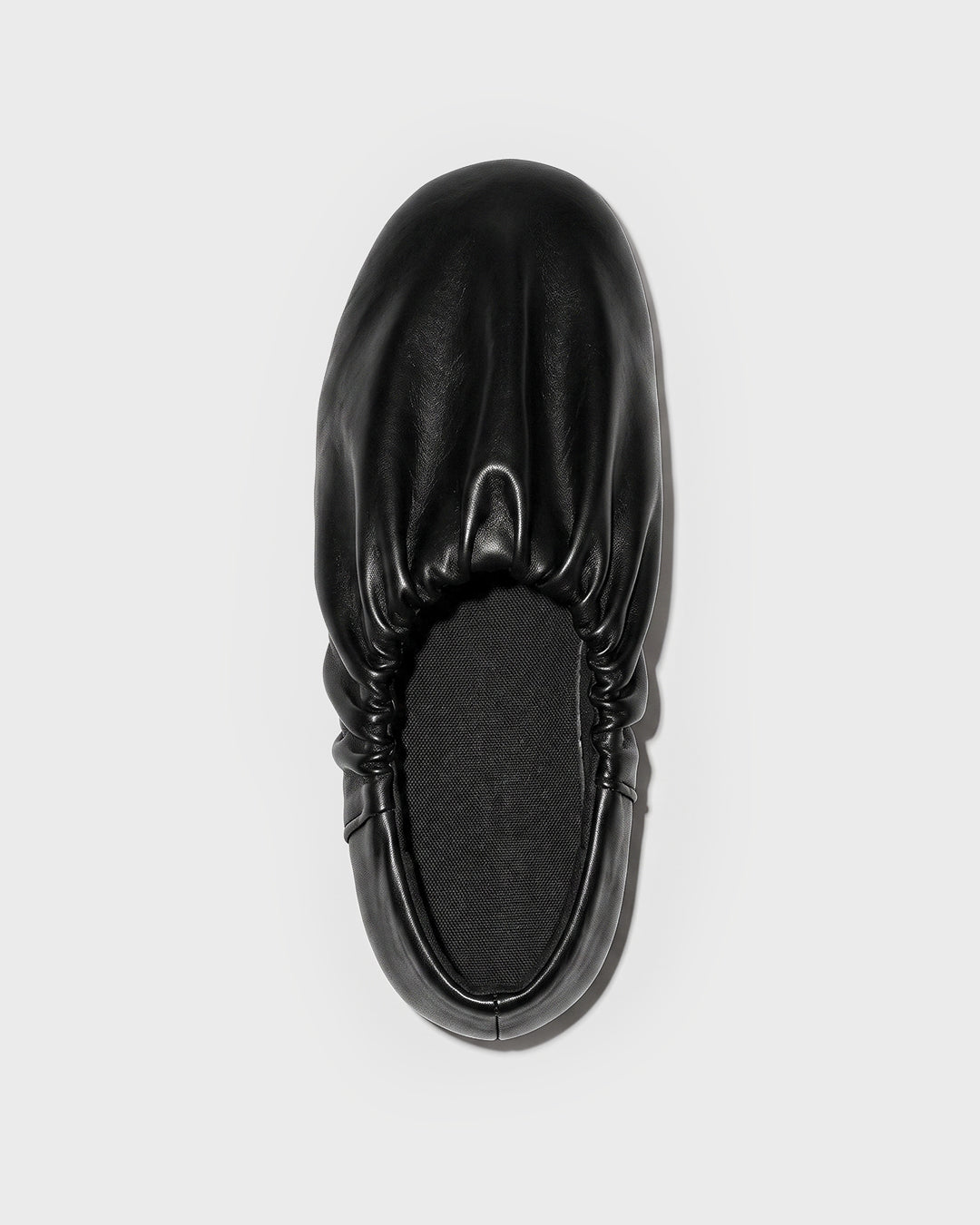 Ruched Leather Mule