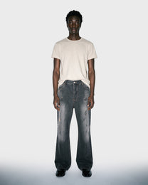 Faded Charcoal Flare Jeans