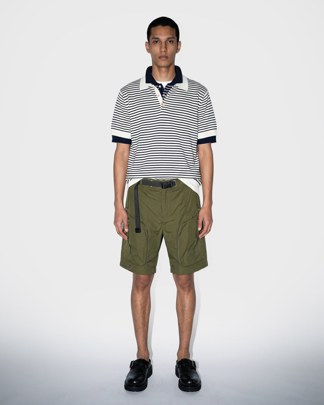 Camicia da campo in morbido indaco