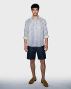 Shorts in denim grezzo di ramia