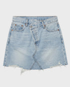 Offset Denim Skirt