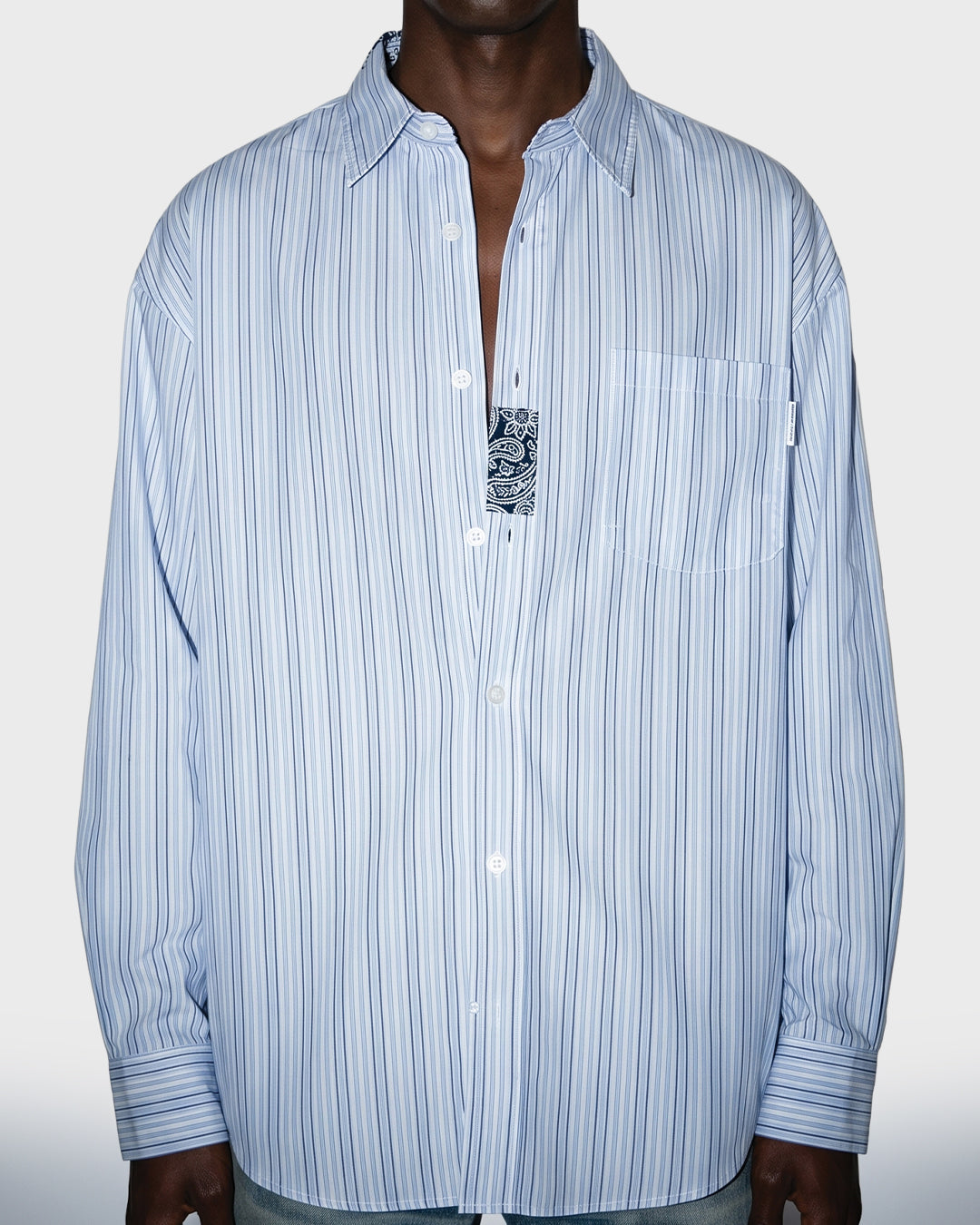 Camicia Oxford Paisley Patch