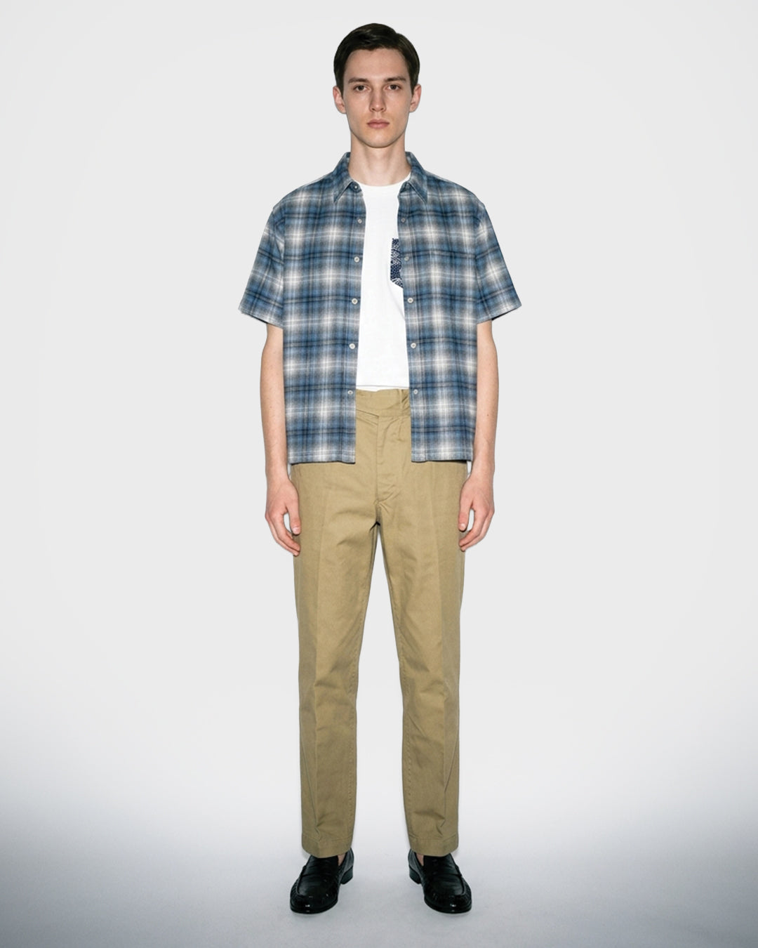 Soft Plaid Crop Shirt