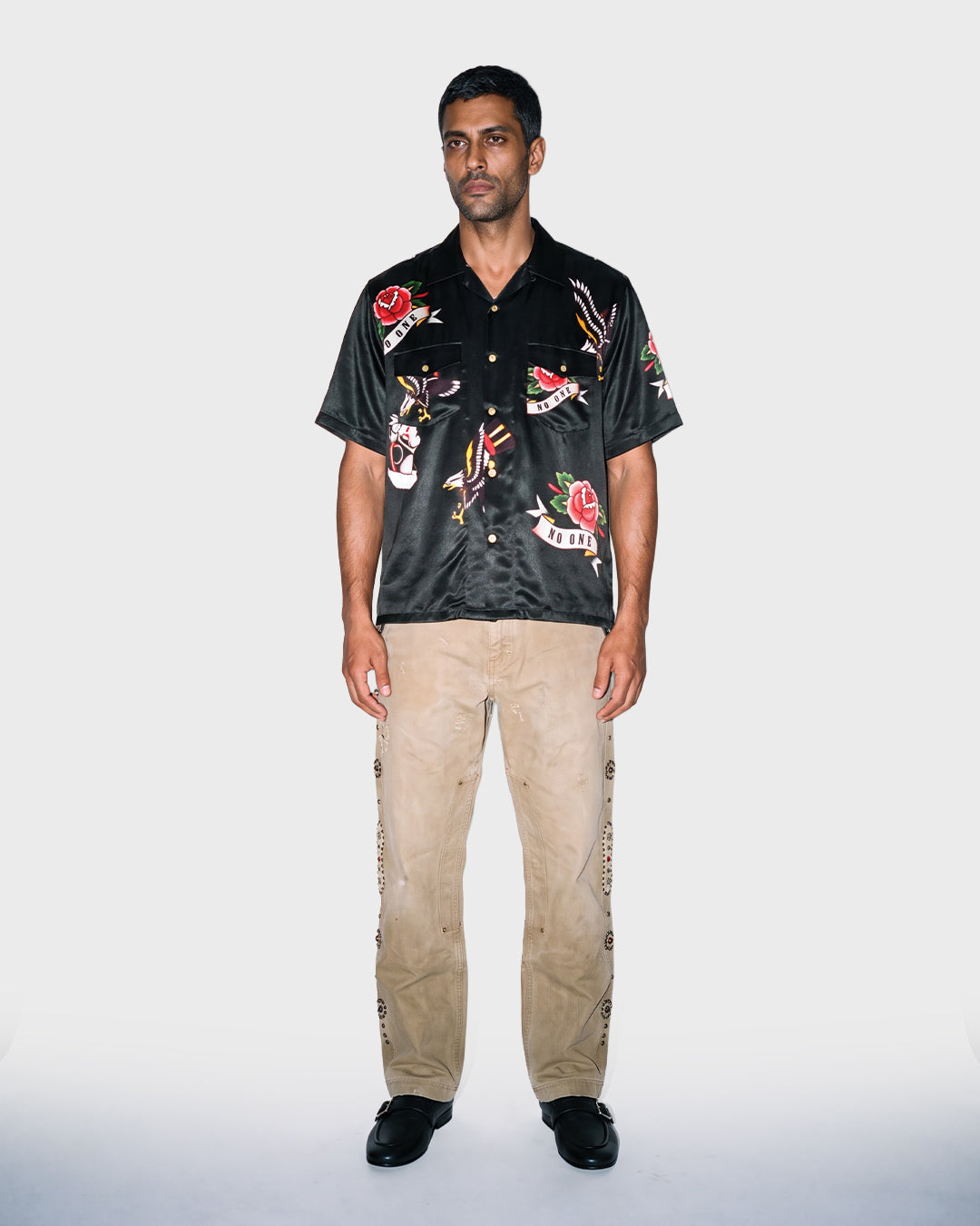 Jewel Denim Patchwork Pant