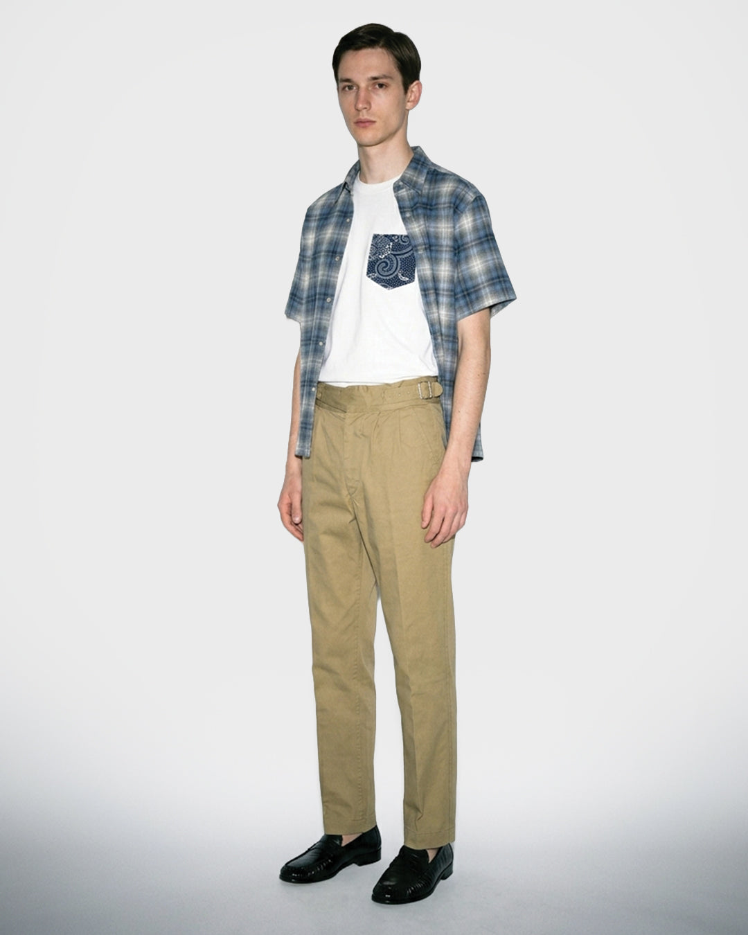 Soft Plaid Crop Shirt
