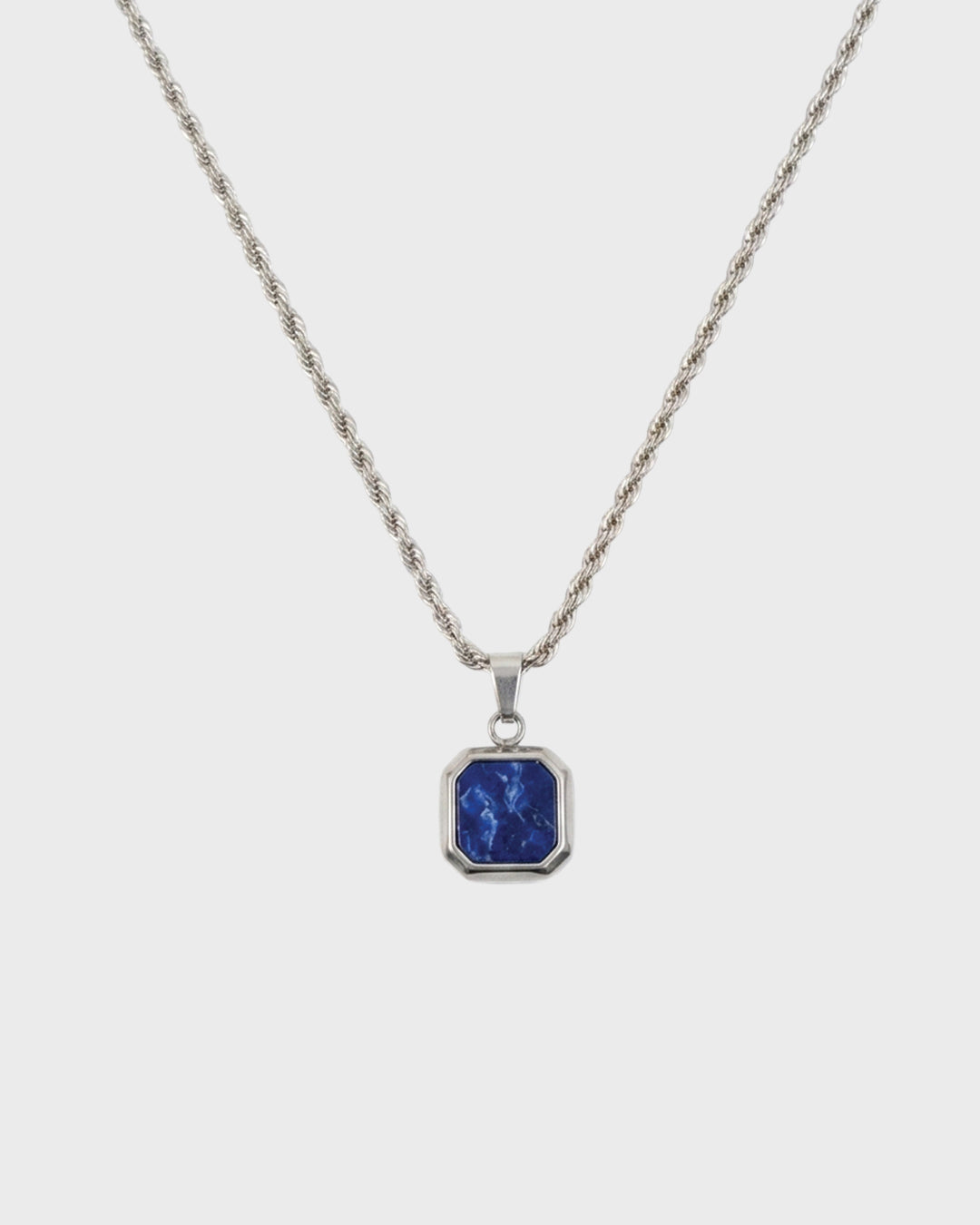 Bezel Stone Pendant Nacklace