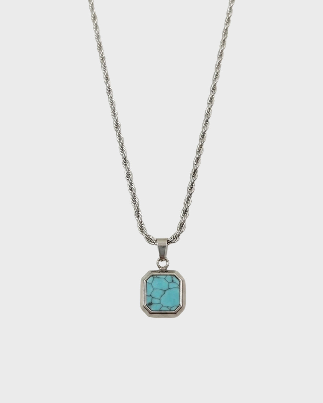 Bezel Stone Pendant Nacklace