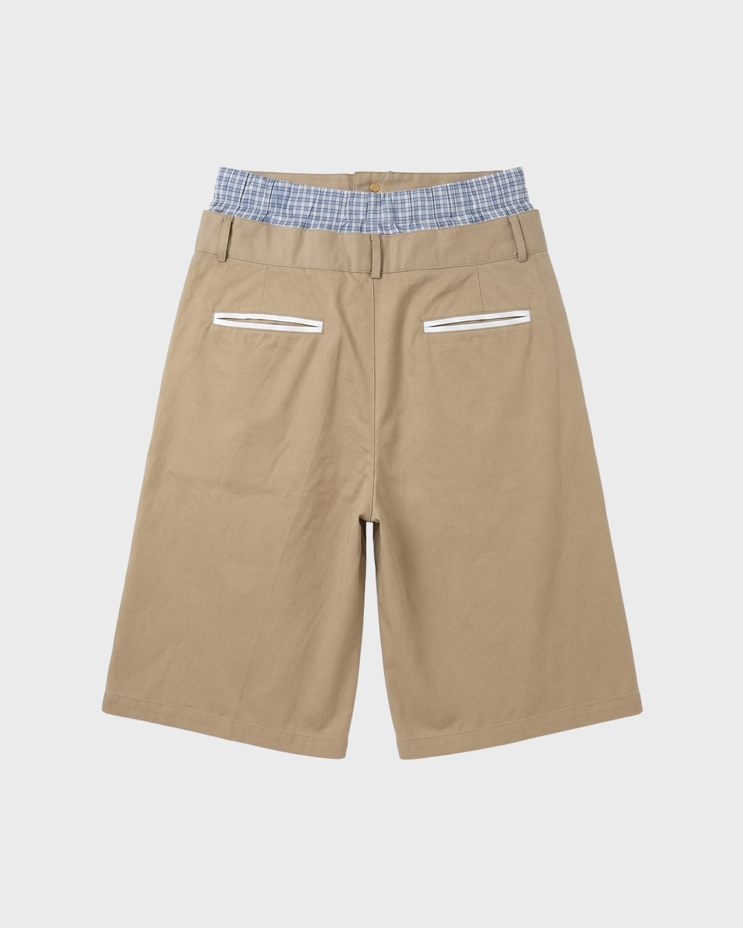 Shorts di jeans effetto candeggiato con bandana