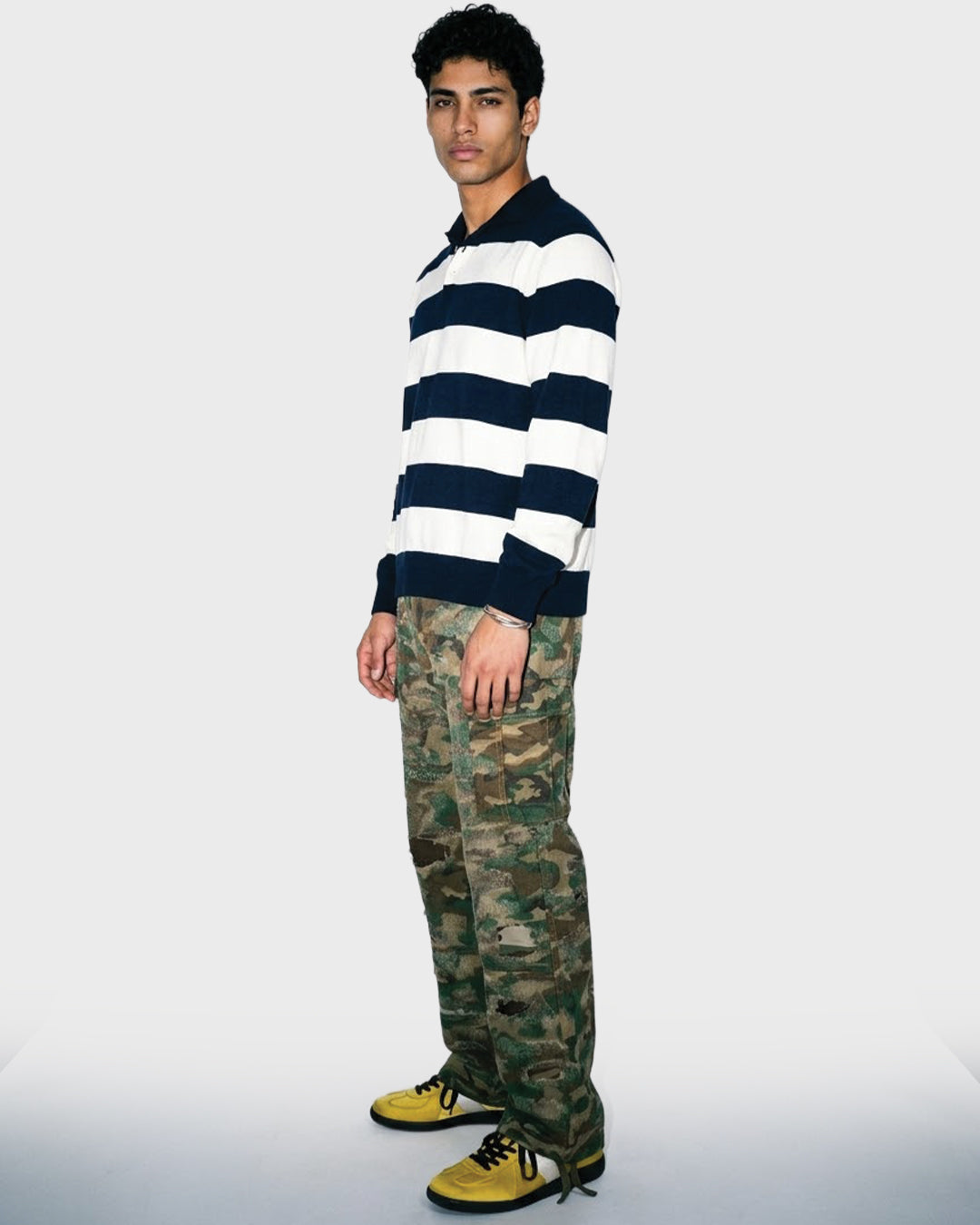 Boro Stitch Camouflage Pant