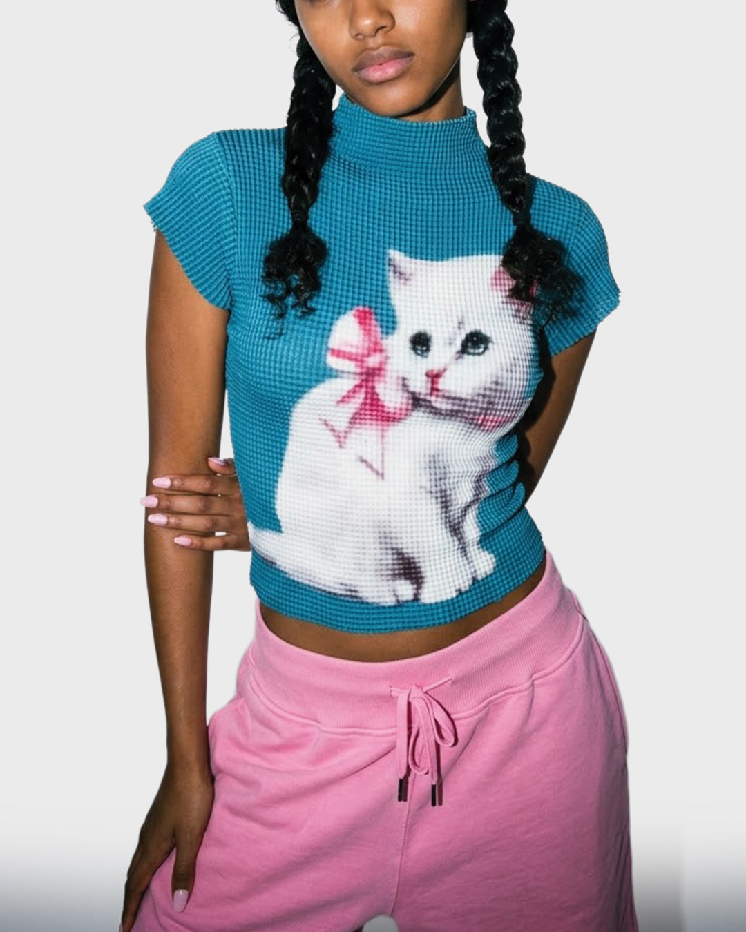 Waffle Mock Mural Tee