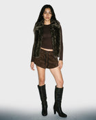 Wide Collar Fur Vest
