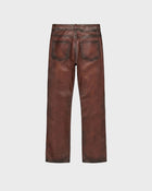 Pantaloni in pelle color sangue di bue