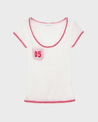 Contrast Trim Knit Tee
