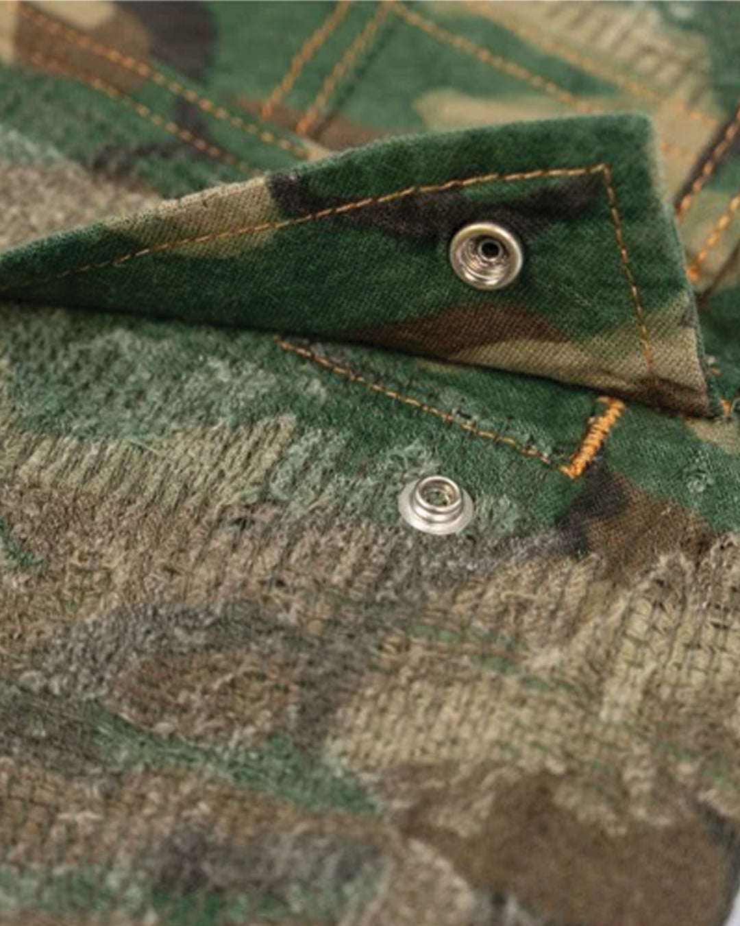 Boro Stitch Camouflage Pant