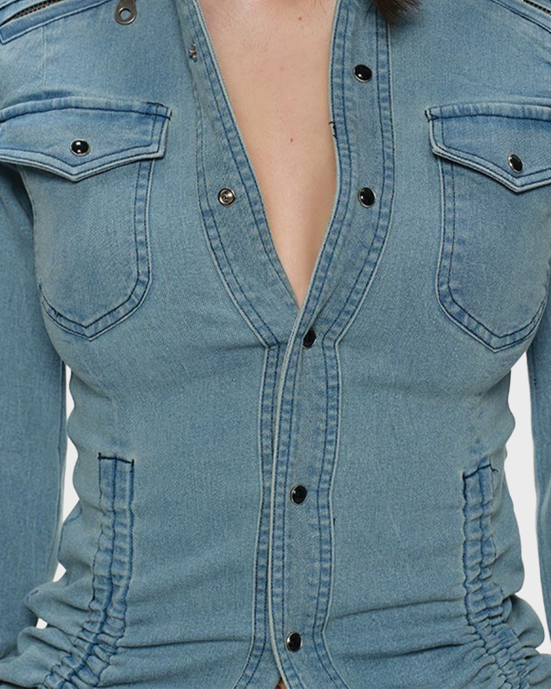 Contour Denim Blouse