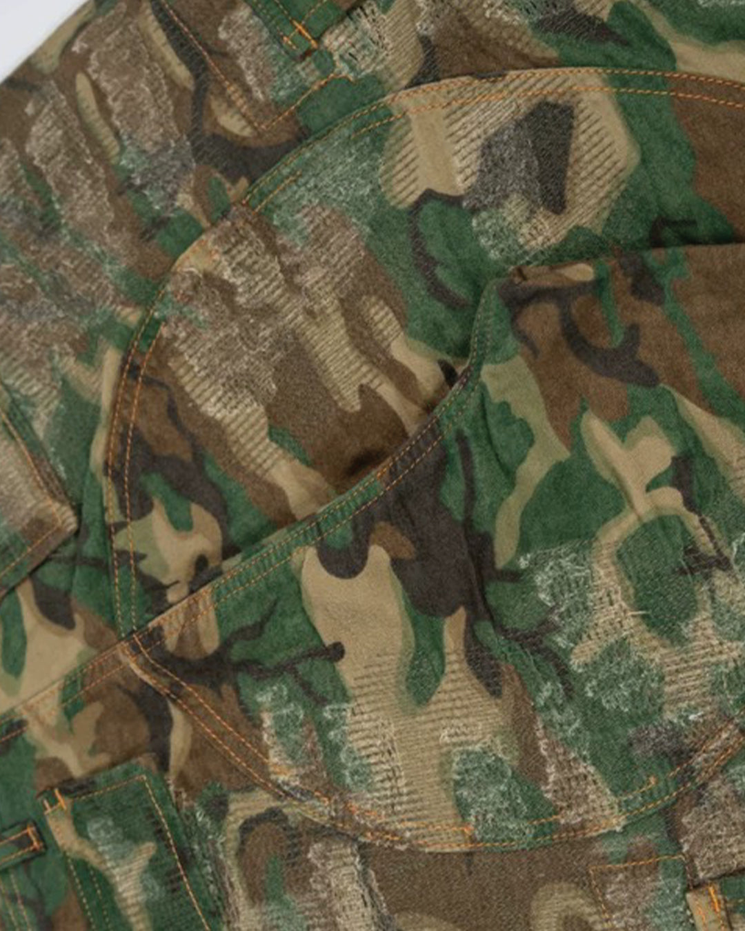 Boro Stitch Camouflage Pant