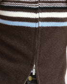 Chest Stripe Wool Zip Vest