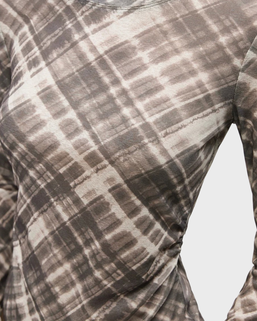 Blurred Plaid Top