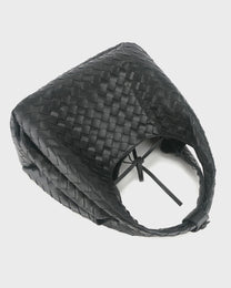 Woven Leather Tote Bag