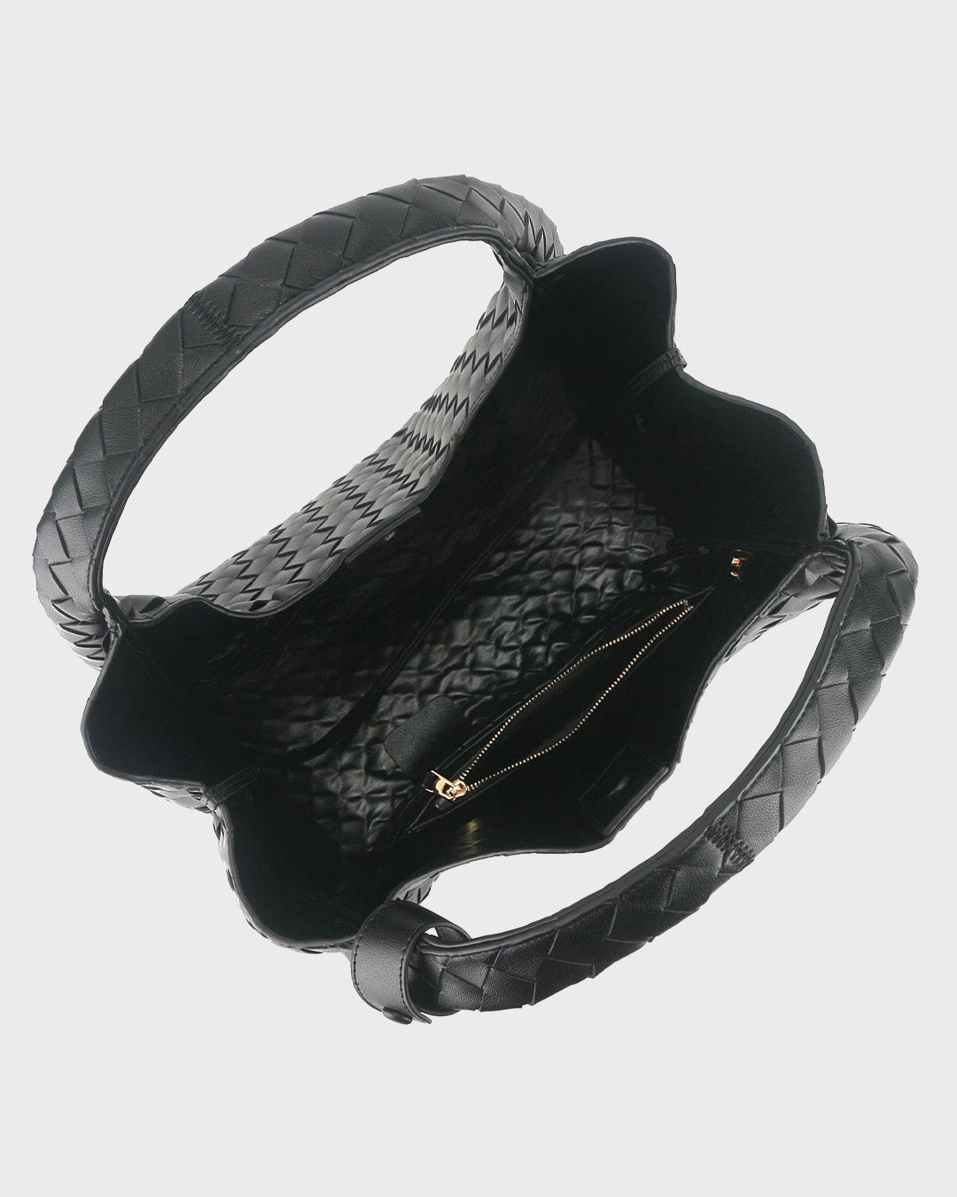 Woven Leather Tote Bag