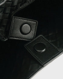 Woven Leather Tote Bag