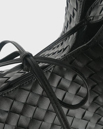 Woven Leather Tote Bag