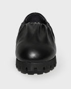 Ruched Leather Mule