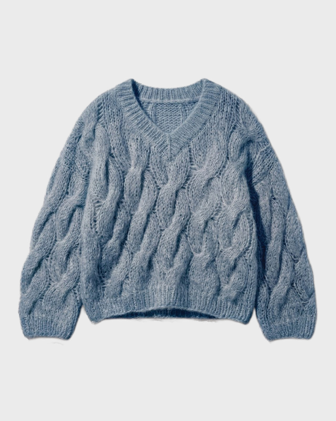 Halo Cable Mohair Sweater