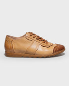 Sneaker alta in pelle con suola carrarmato