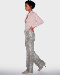 Pale Leopard Jean