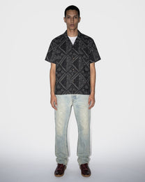 Paisley Grid Camp Shirt