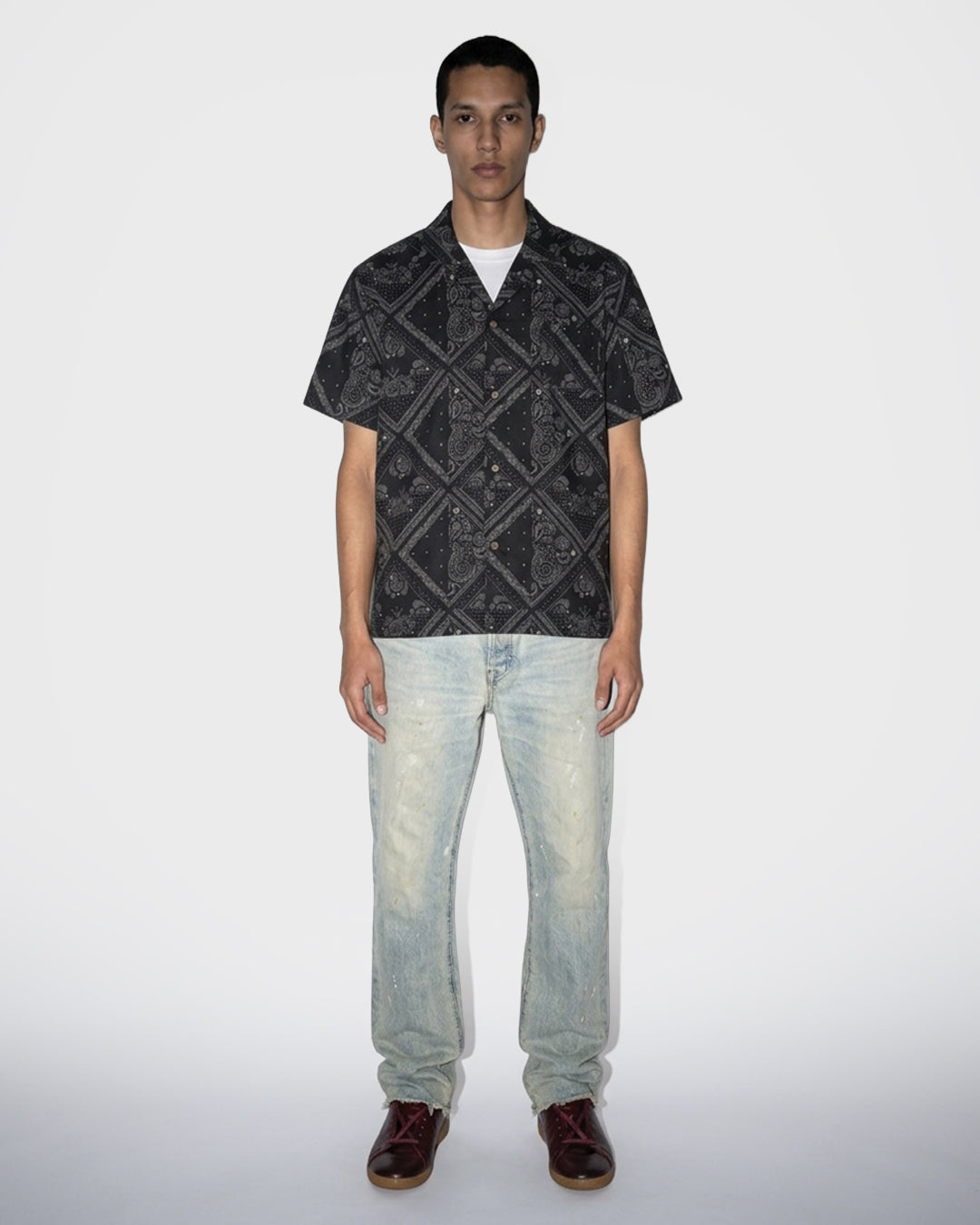 Camicia Camp Paisley Grid