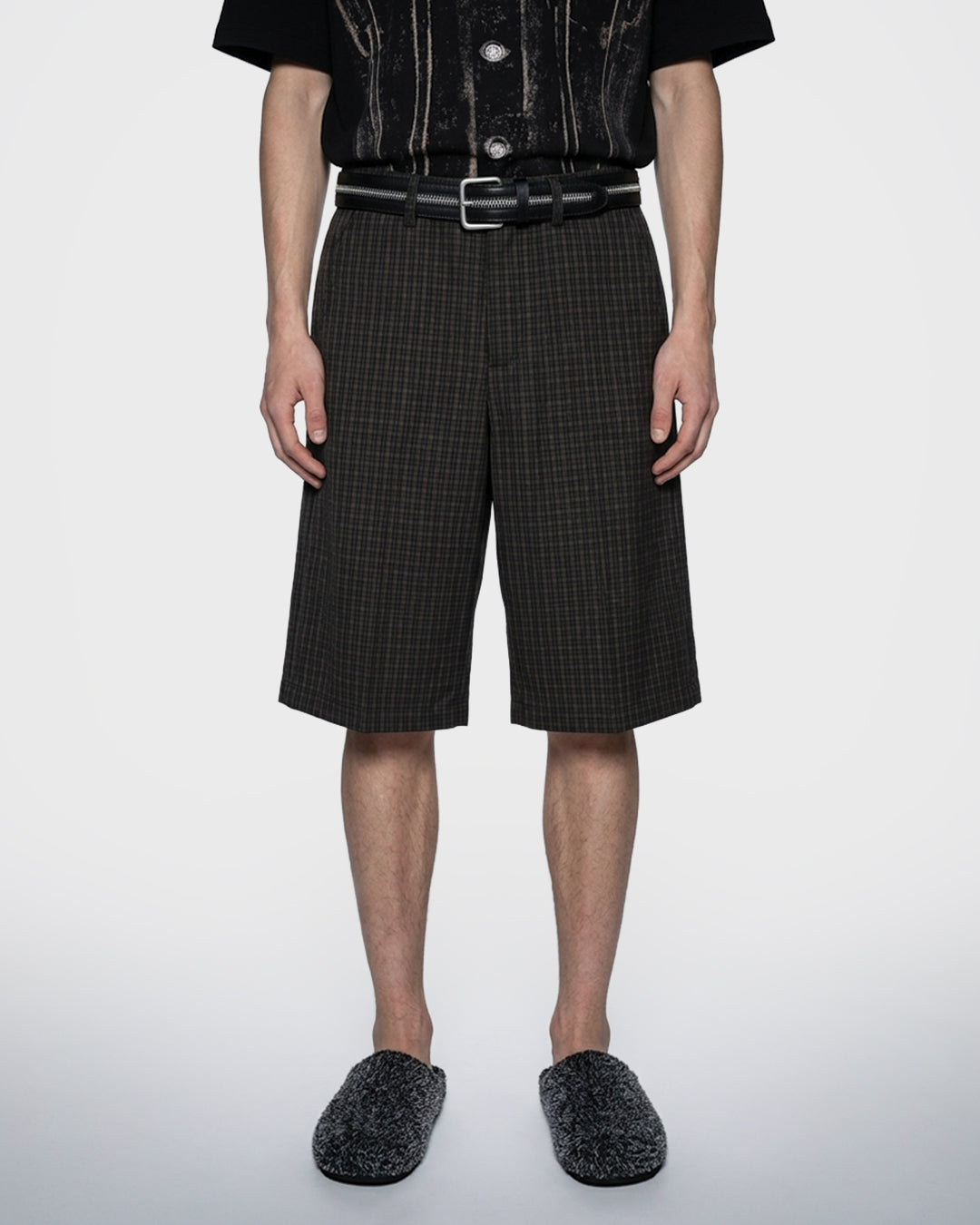 Café Check Shorts