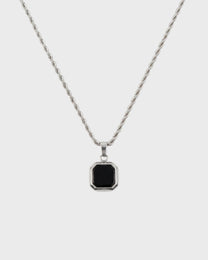 Bezel Stone Pendant Nacklace