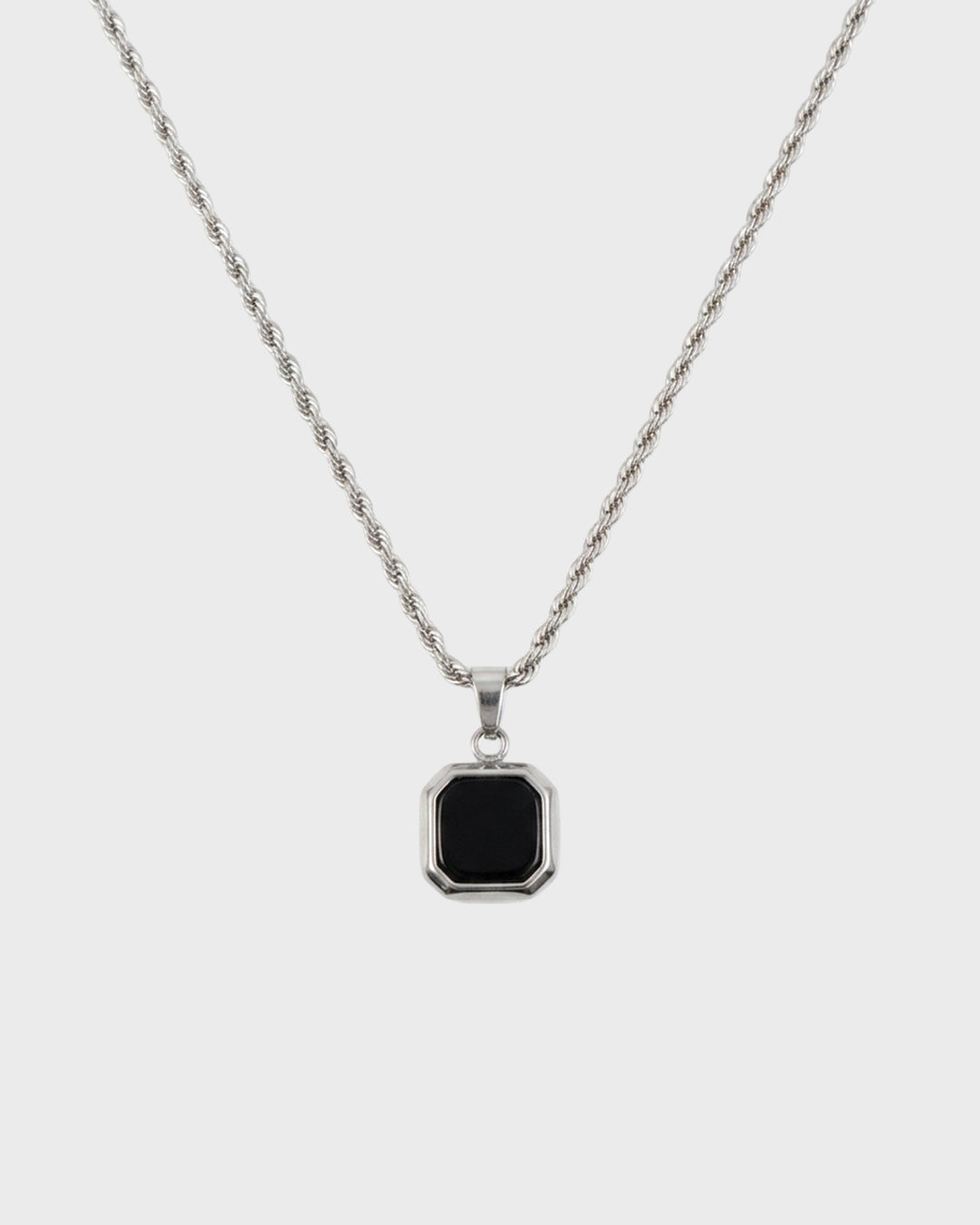 Bezel Stone Pendant Nacklace