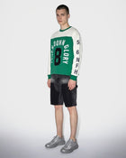 Shorts di jeans effetto candeggiato con bandana