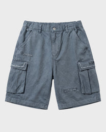 Distressed Cargo Shorts